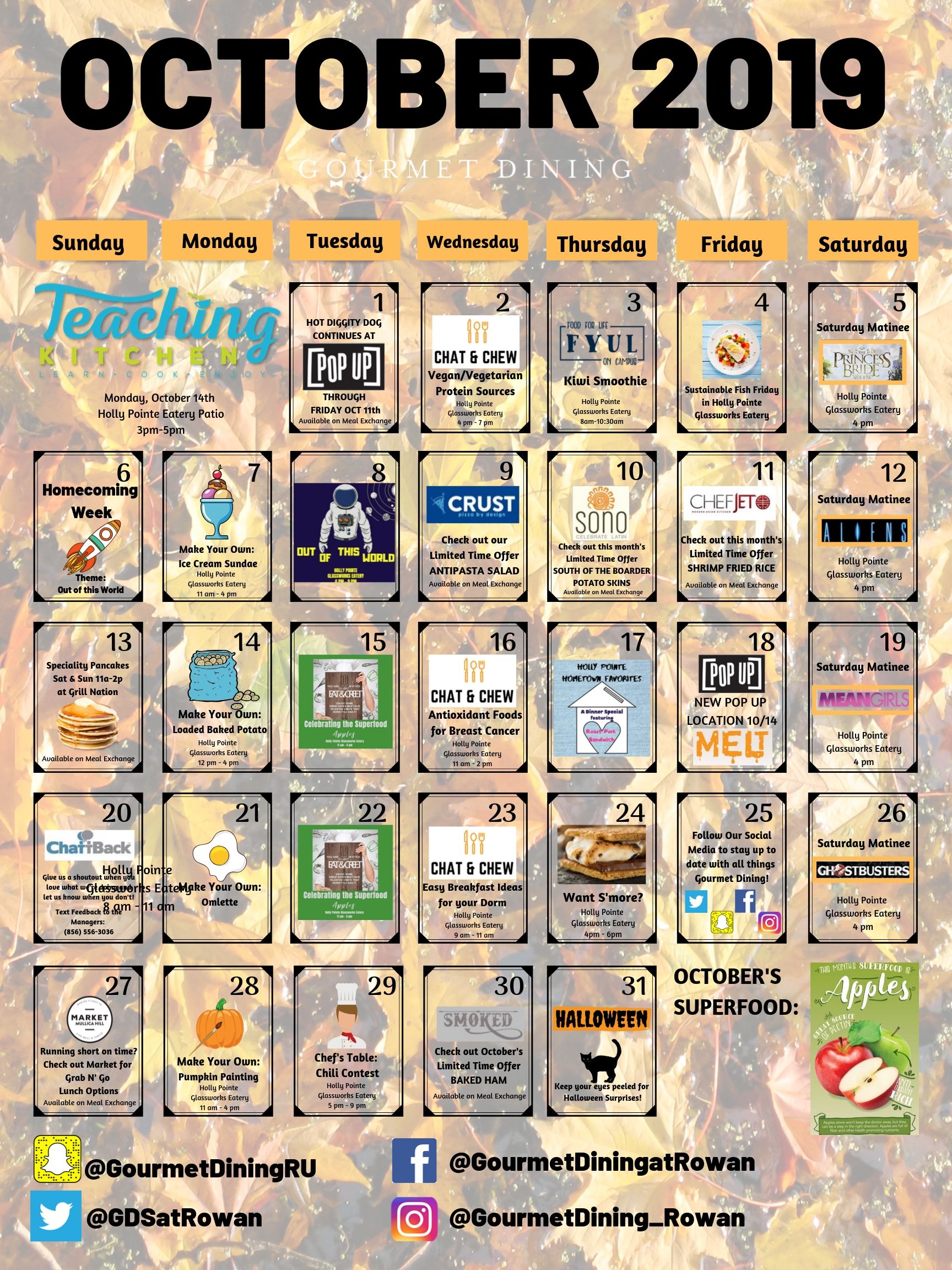 Gourmet Dining | Dining Services | Rowan University