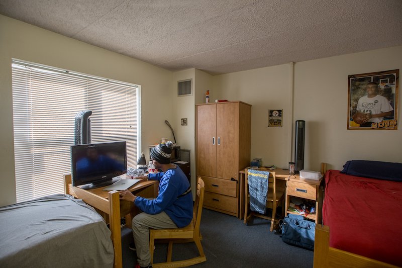 picture of residence hall room