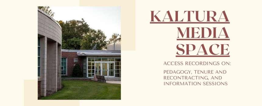 Visit the Faculty Center's Channel on Kaltura Media Space for videos on pedagogy, T and R, and more!