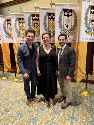 Kaitlin Mallouk with students