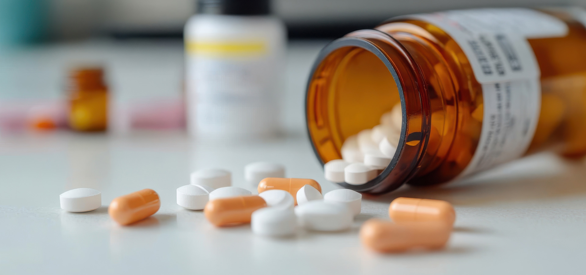 prescription medication bottle containing pills