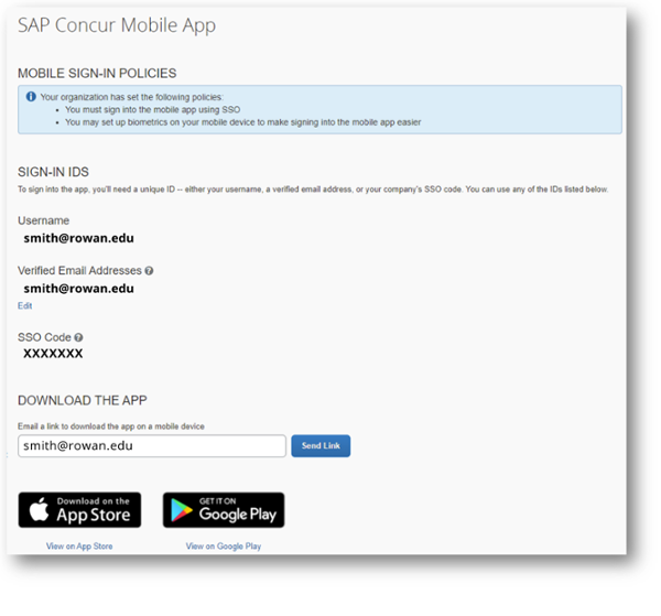 SAP Concur Mobile App