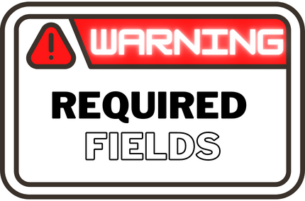 required fields
