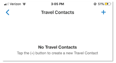 Tripit Travel Contacts