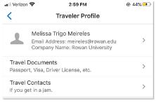 Tripit Traveler Profile