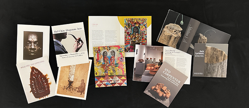 A selection of Rowan University Art Gallery and Museum catalogs