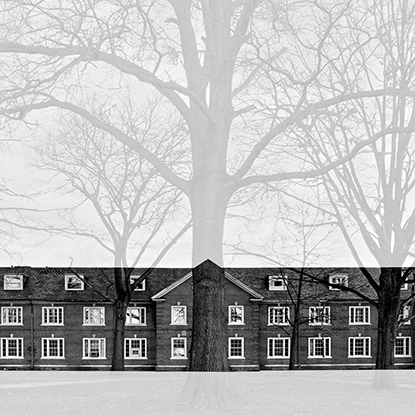 Wendel White photograph of current site of Manual Training and Industrial School for Colored Youth, Bordentown, New Jersey