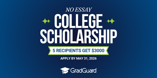 GradGuard $3,000 scholarship opportunity with deadline of May 31, 2026