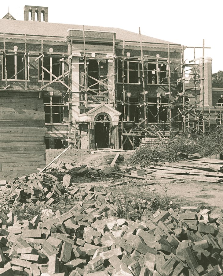 1922 construction college hall