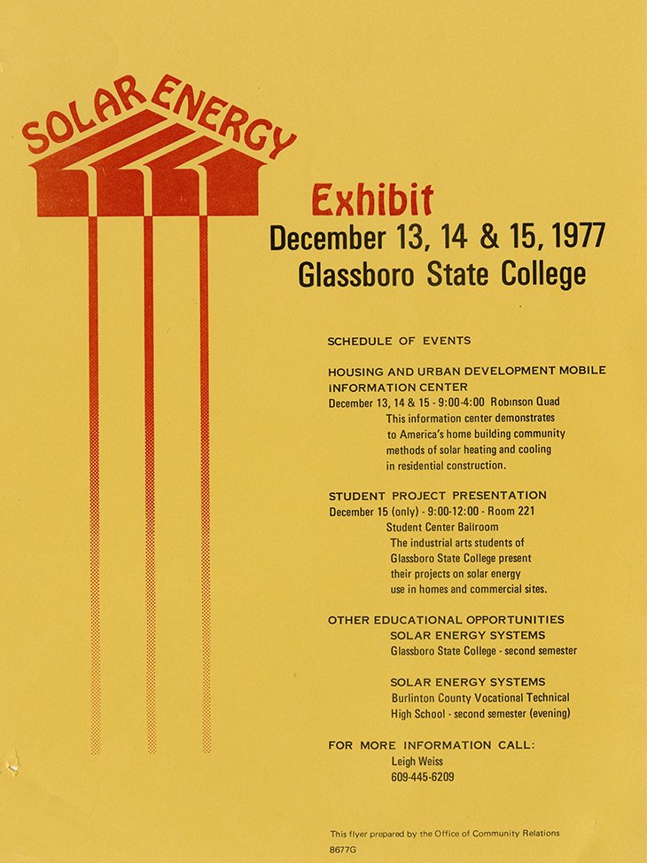 solar energy exhibit flyer