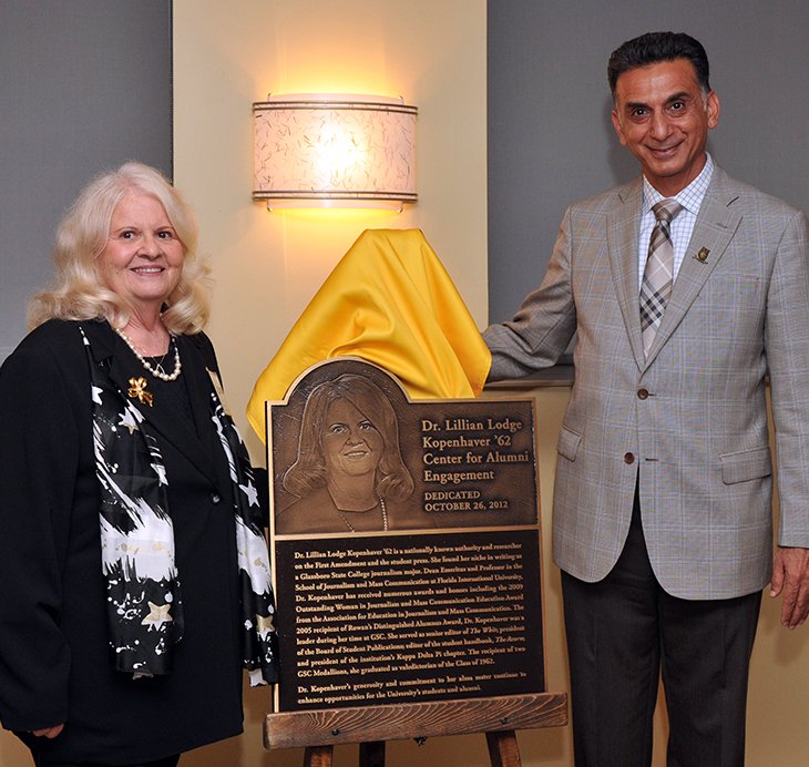 Rowan dedicates new alumni center funded by Dr. Lillian Lodge Kopenhaver