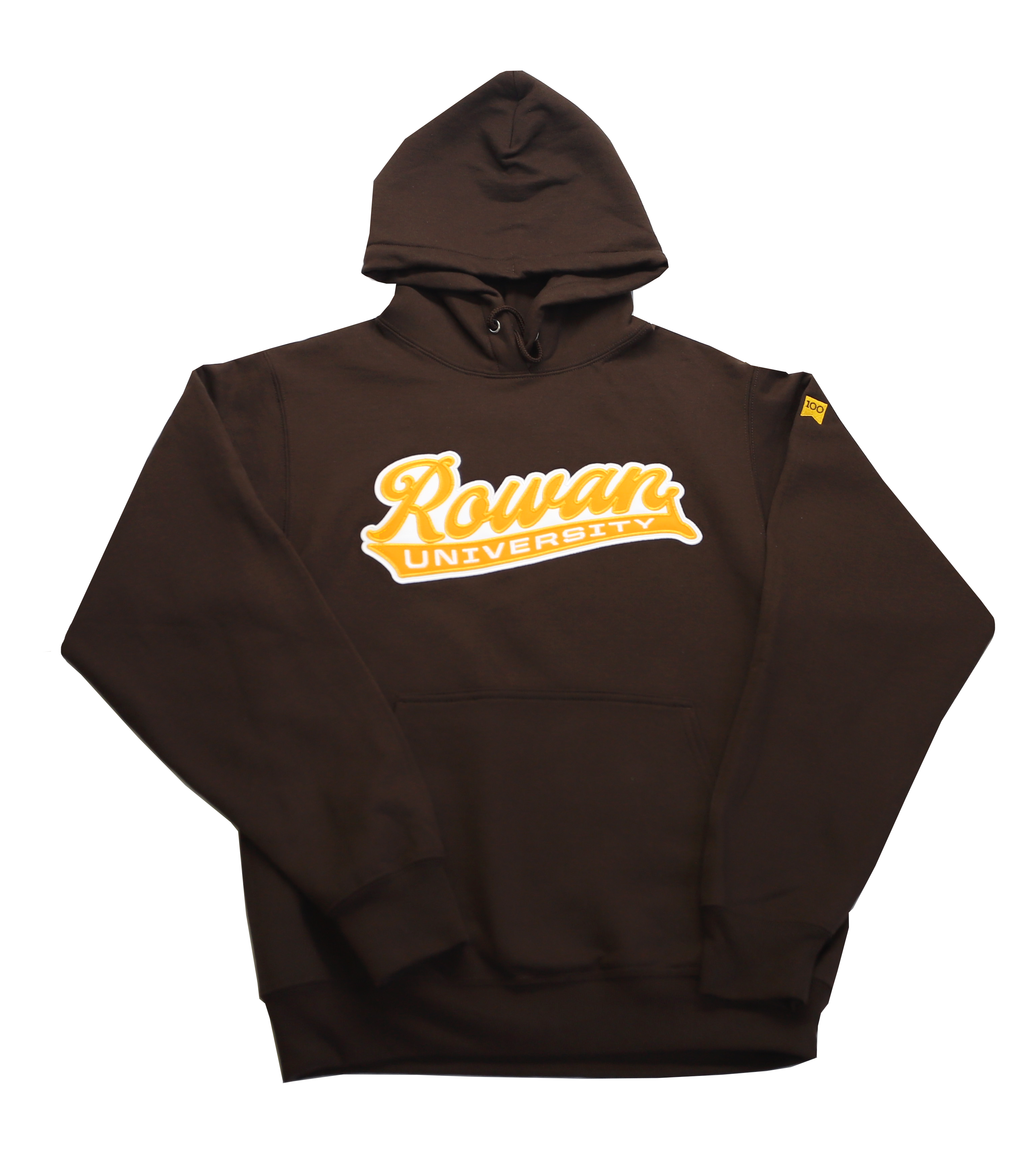 Rowan University brown hoodie
