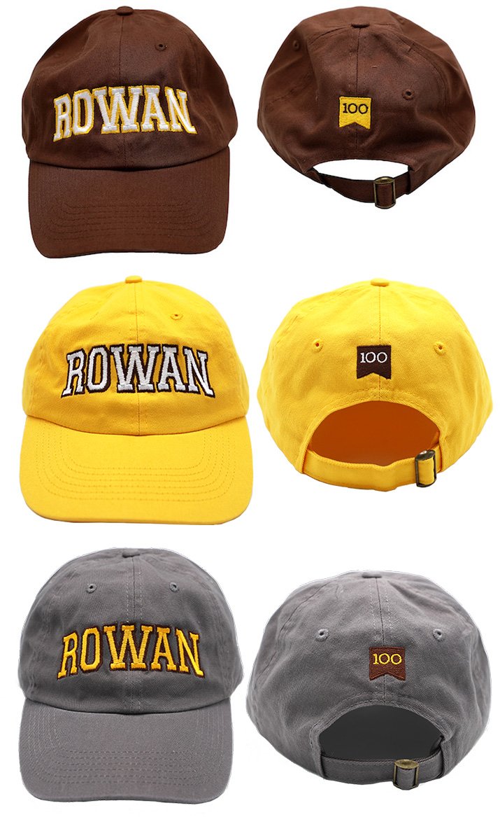 Brown, gold and gray centennial hats