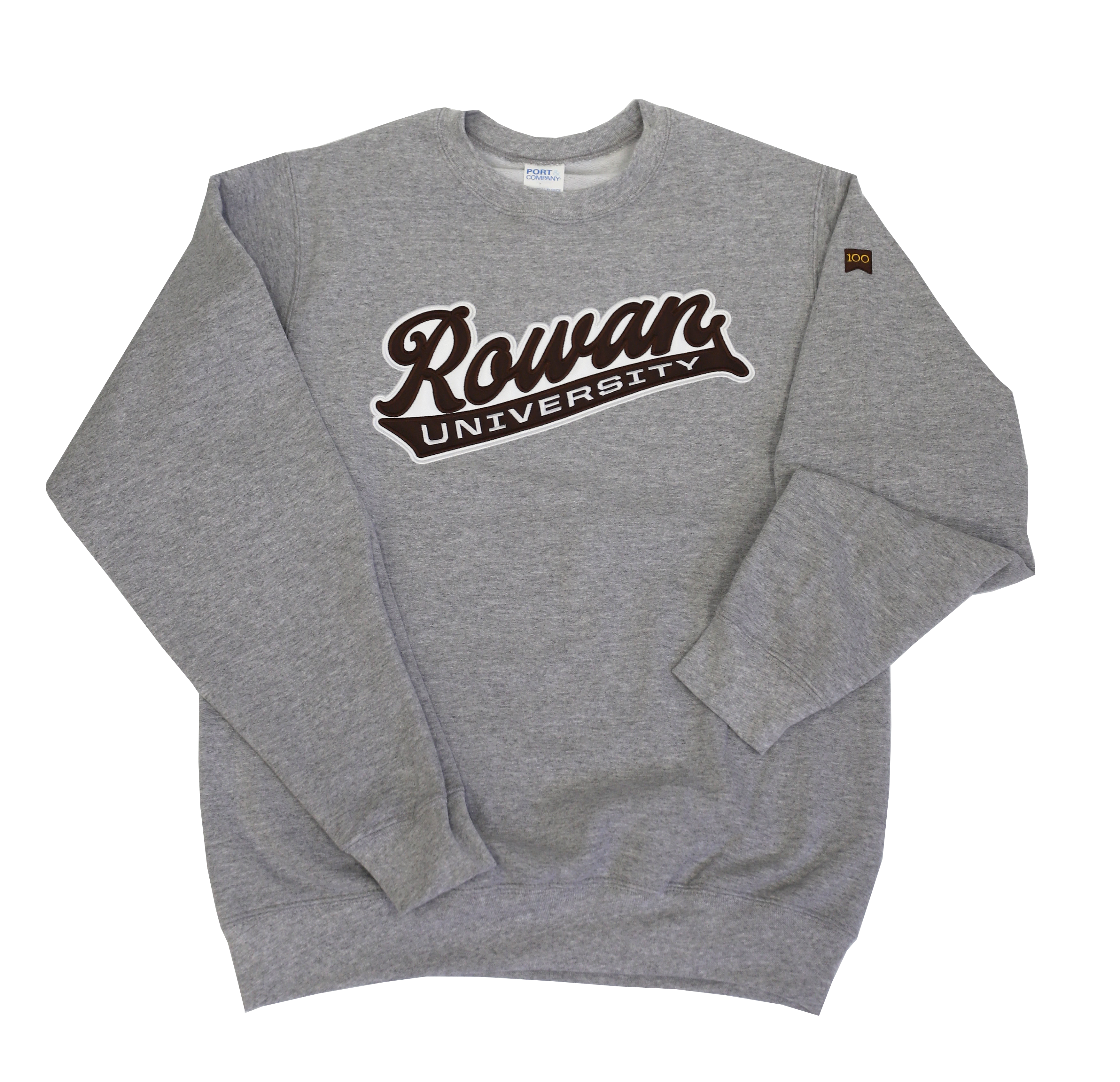 Rowan University gray crew sweatshirt