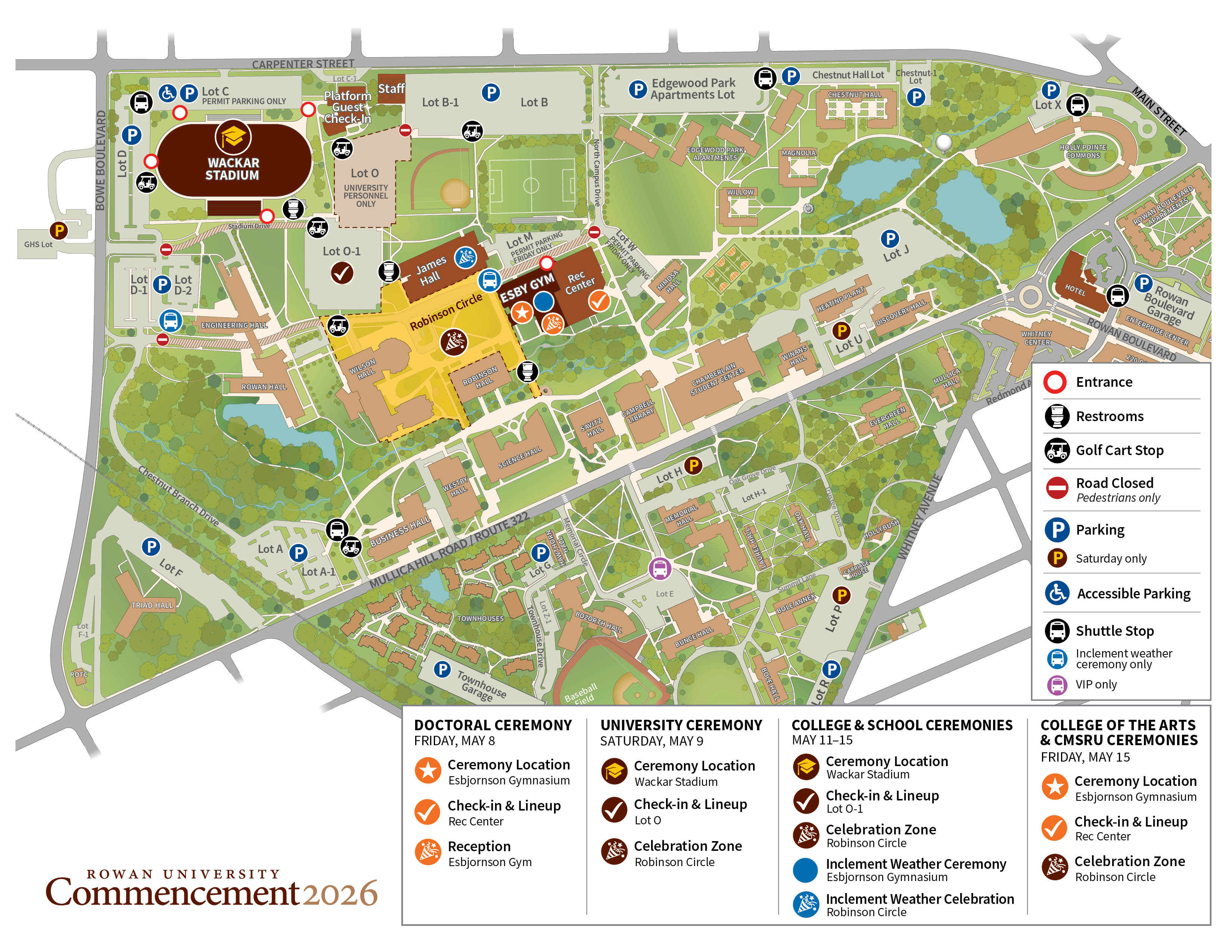 Commencement Map