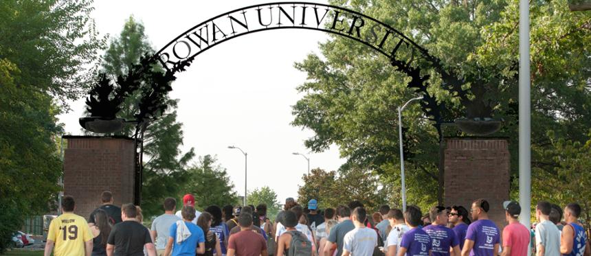 Rowan University arch