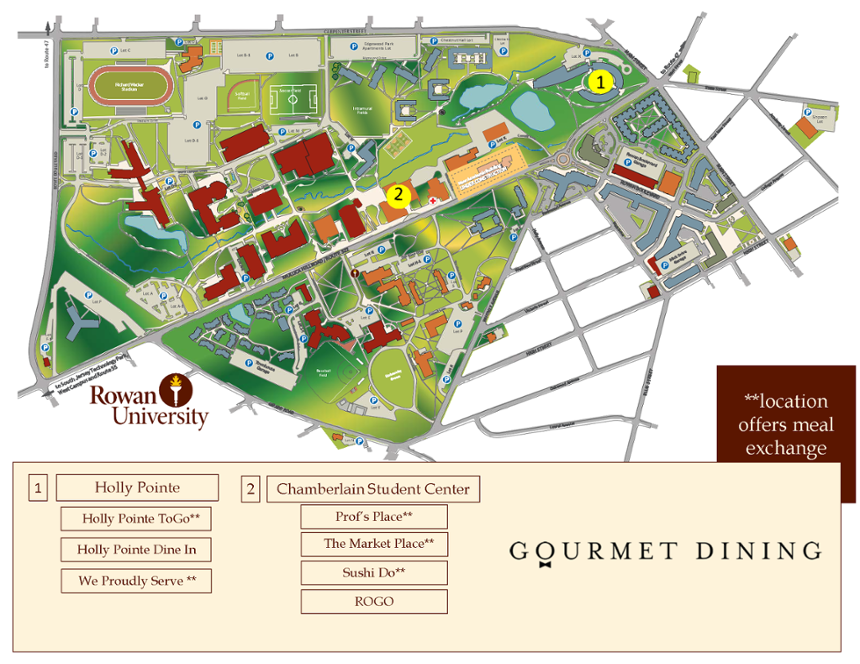 GDS Dining Locations Map