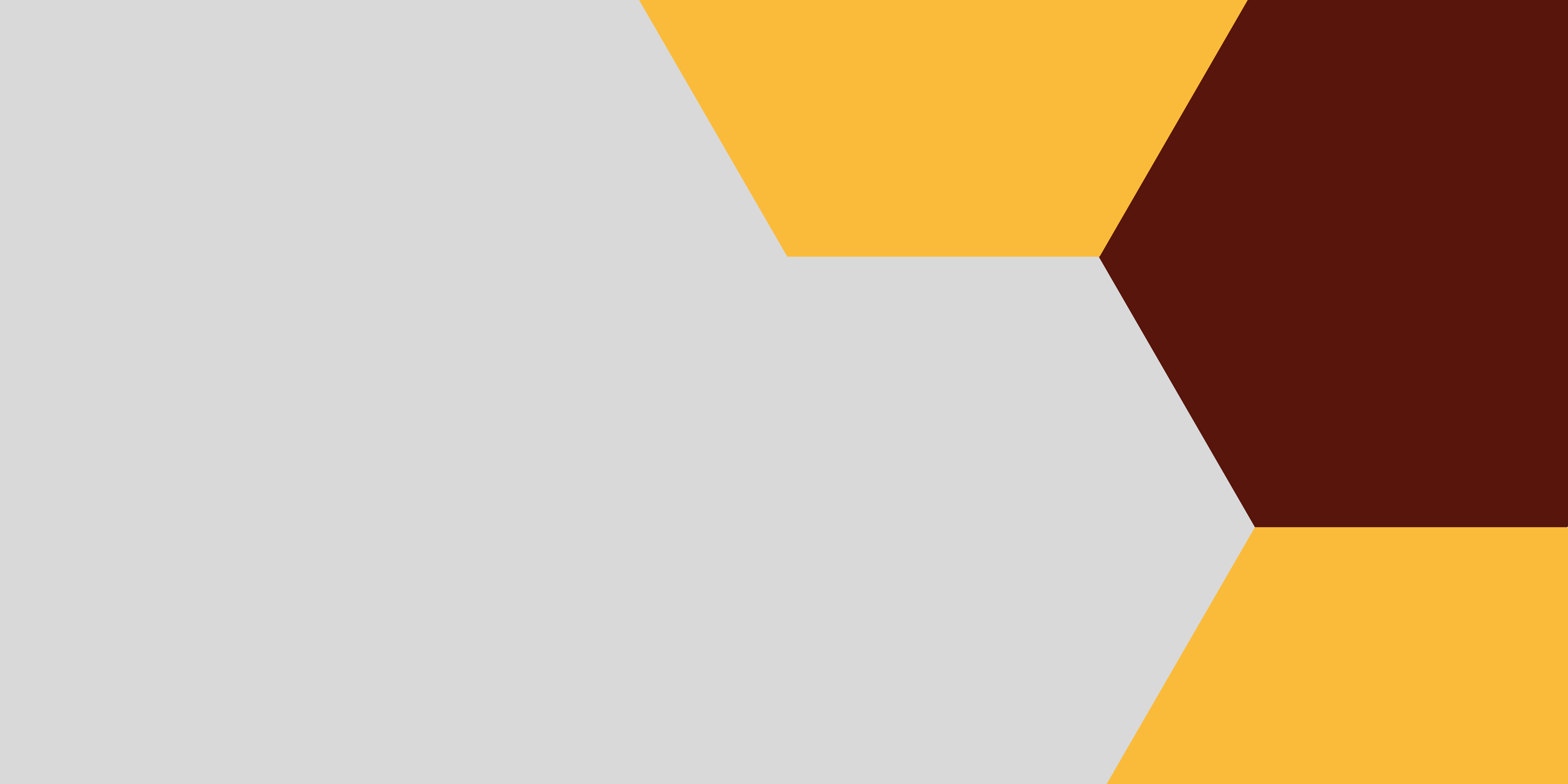 DEI hexagon banner in grey yellow and brown