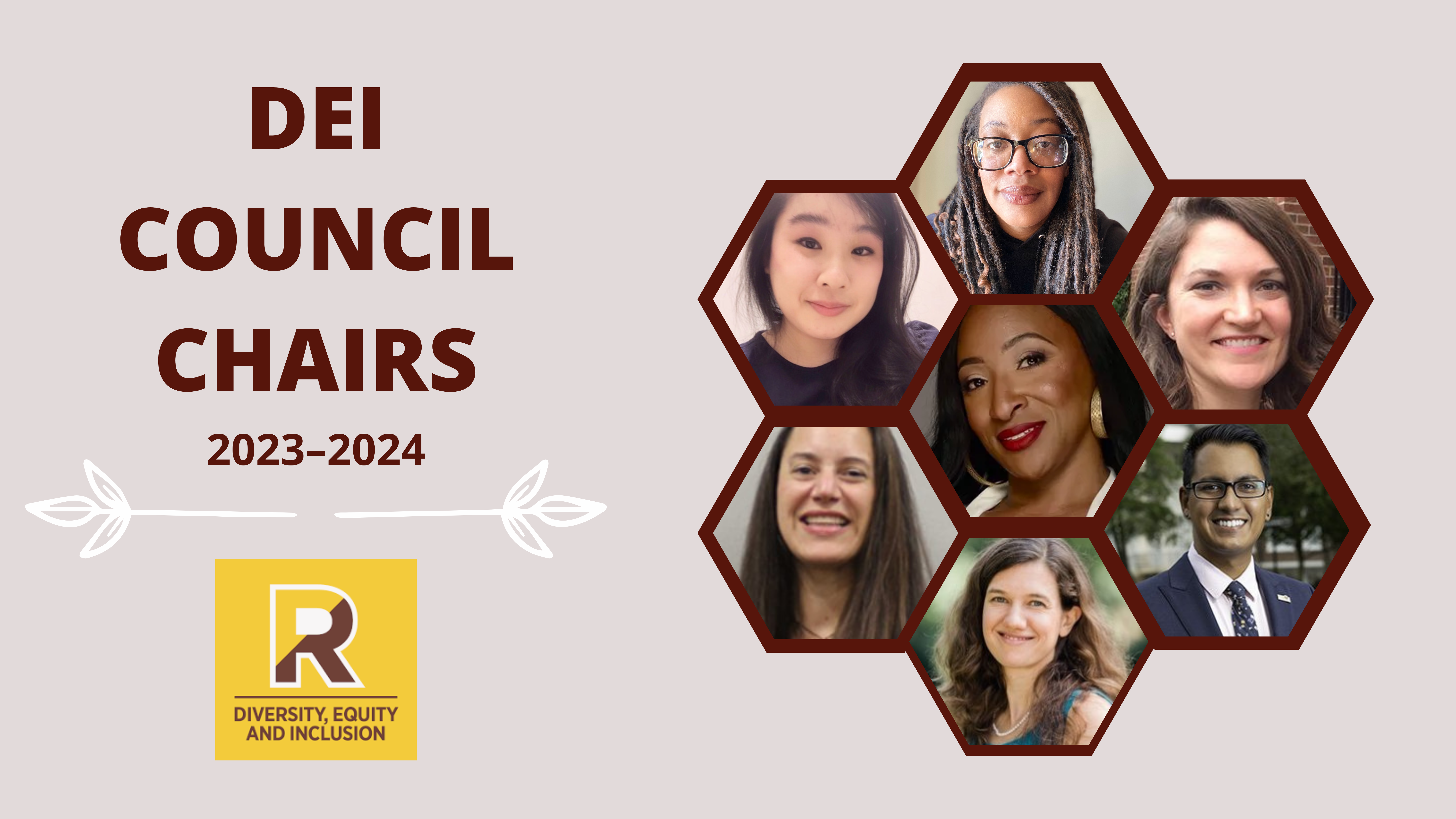 Rowan University DEI Council Chairs 2023–2024 Collage Graphic