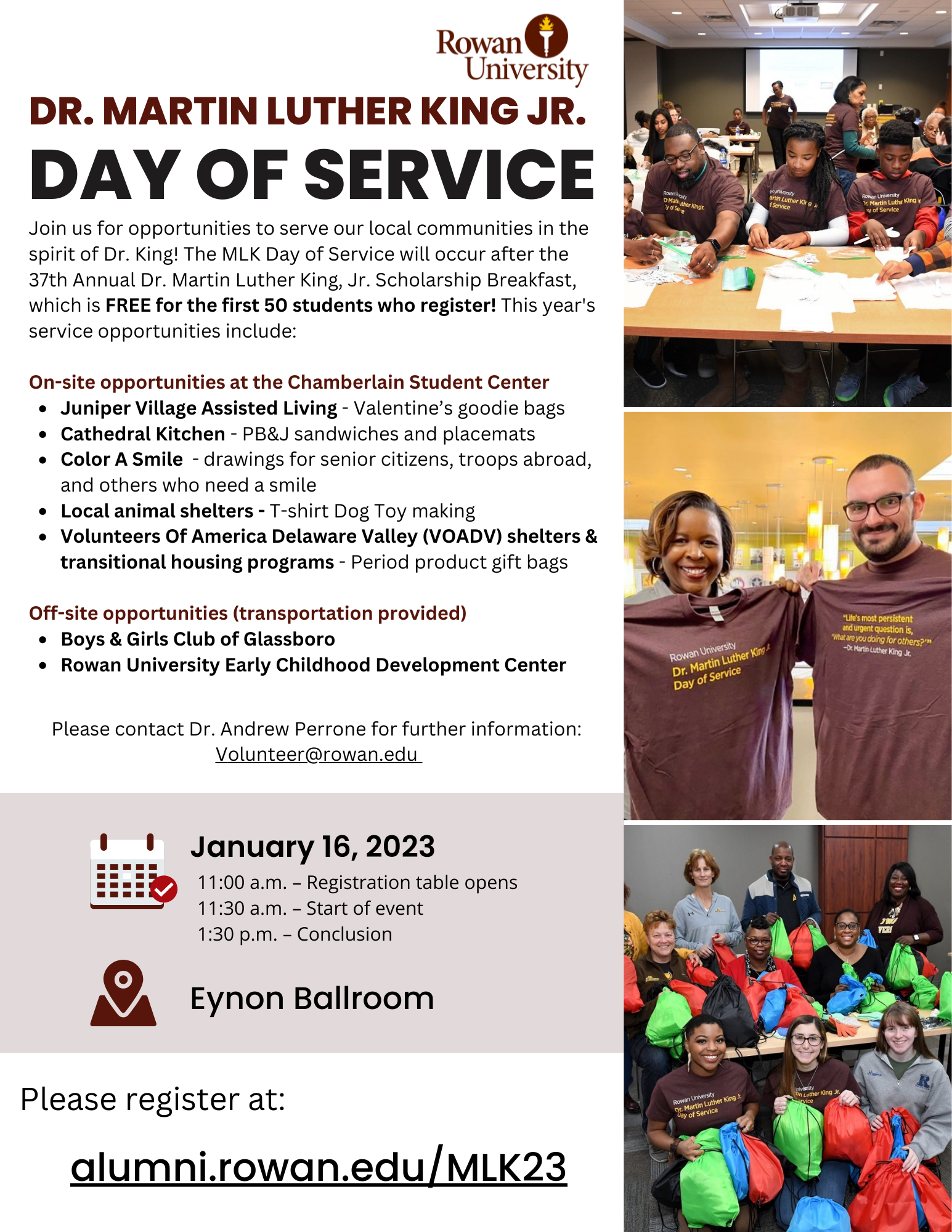 MLK Day of Service Flyer