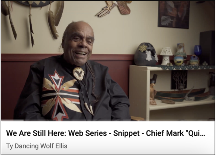 chief quiet hawk, laughing during an interview posted to youtube