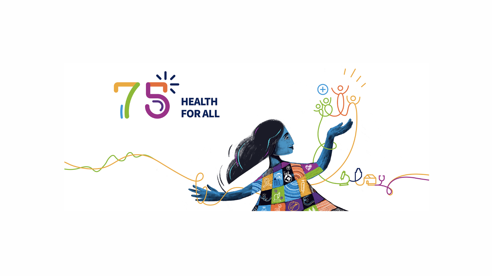 World Health Organization (WHO) 75th Anniversary Banner