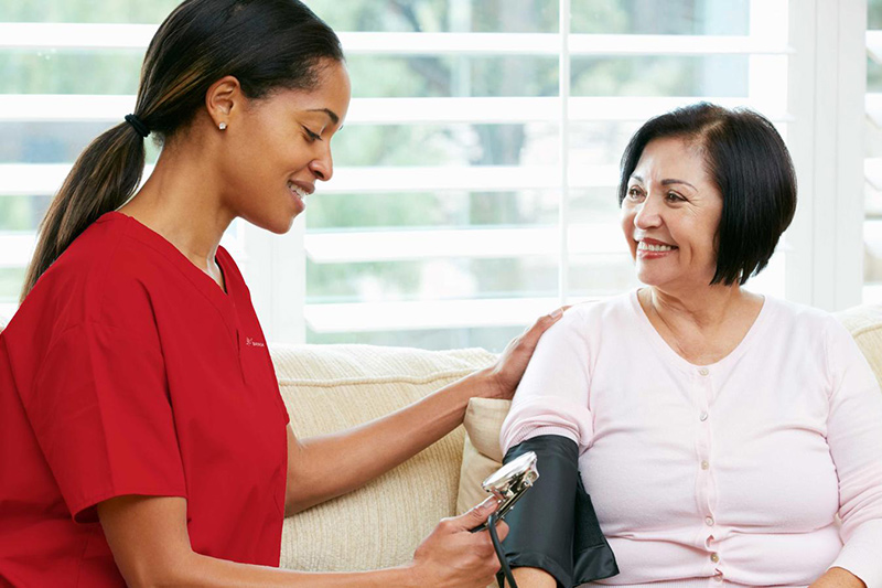 nurses working on laptop