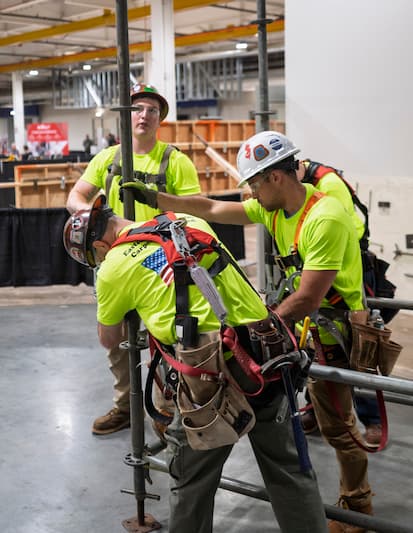carpenter working together
