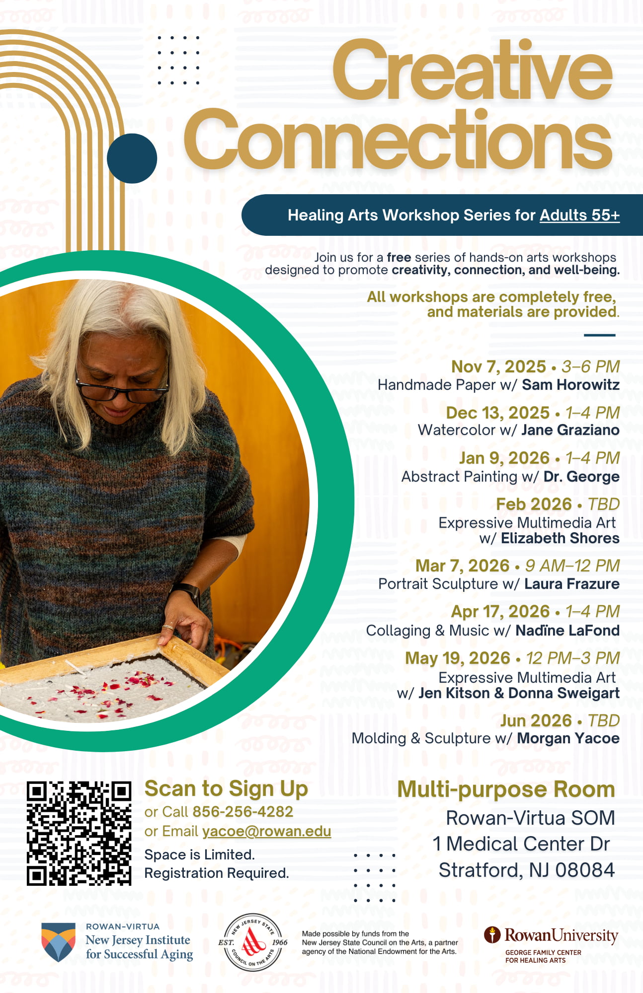 Creative Connections Workshop Dates Flyer