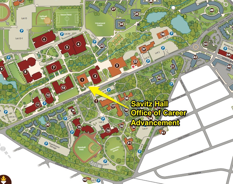 Office of Career Advancement Map