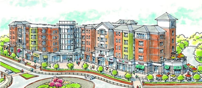 Hand drawn illustration of Whitney Center