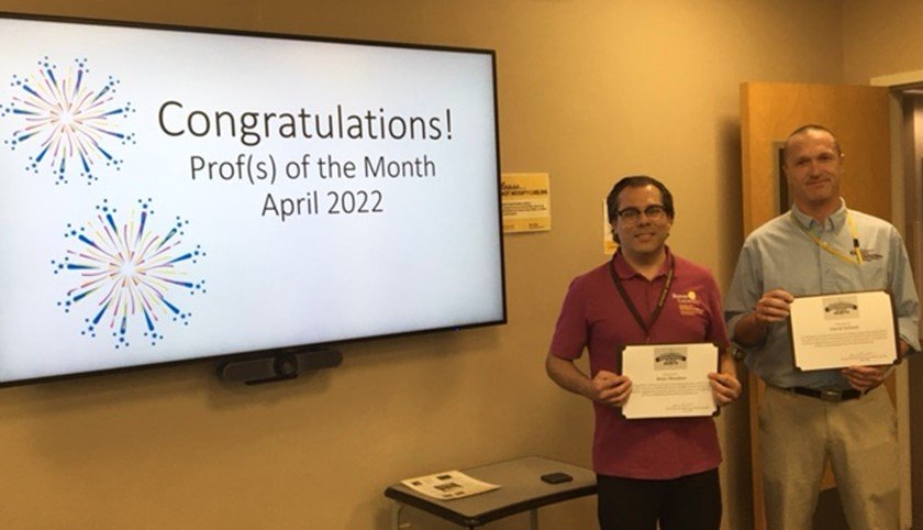 Professional of the Month April
