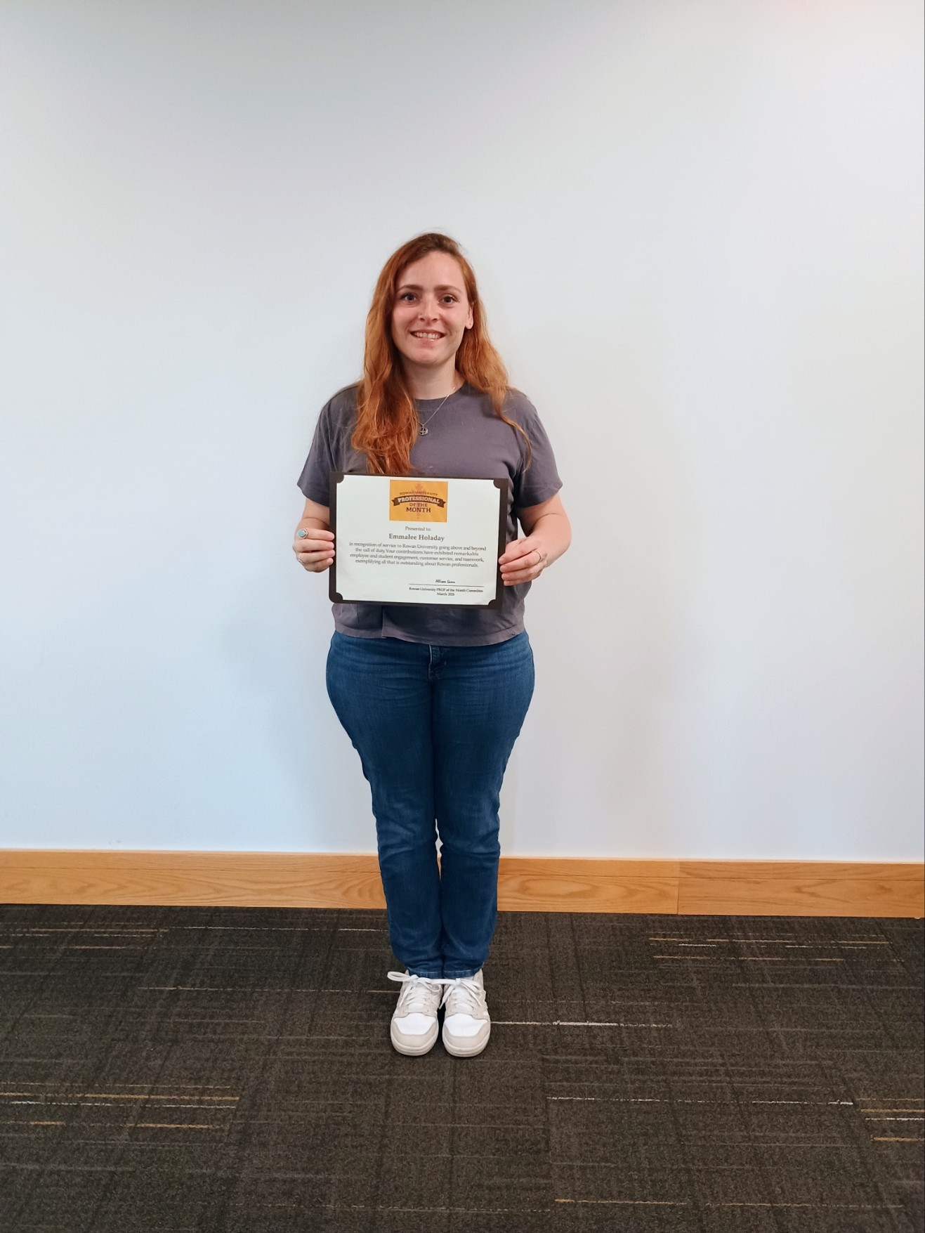 Prof of the Month Honoree Emmalee Holaday