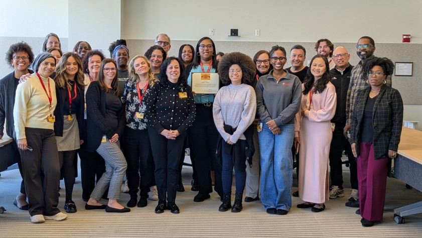 Group photo with Jenene Thomas and her team.