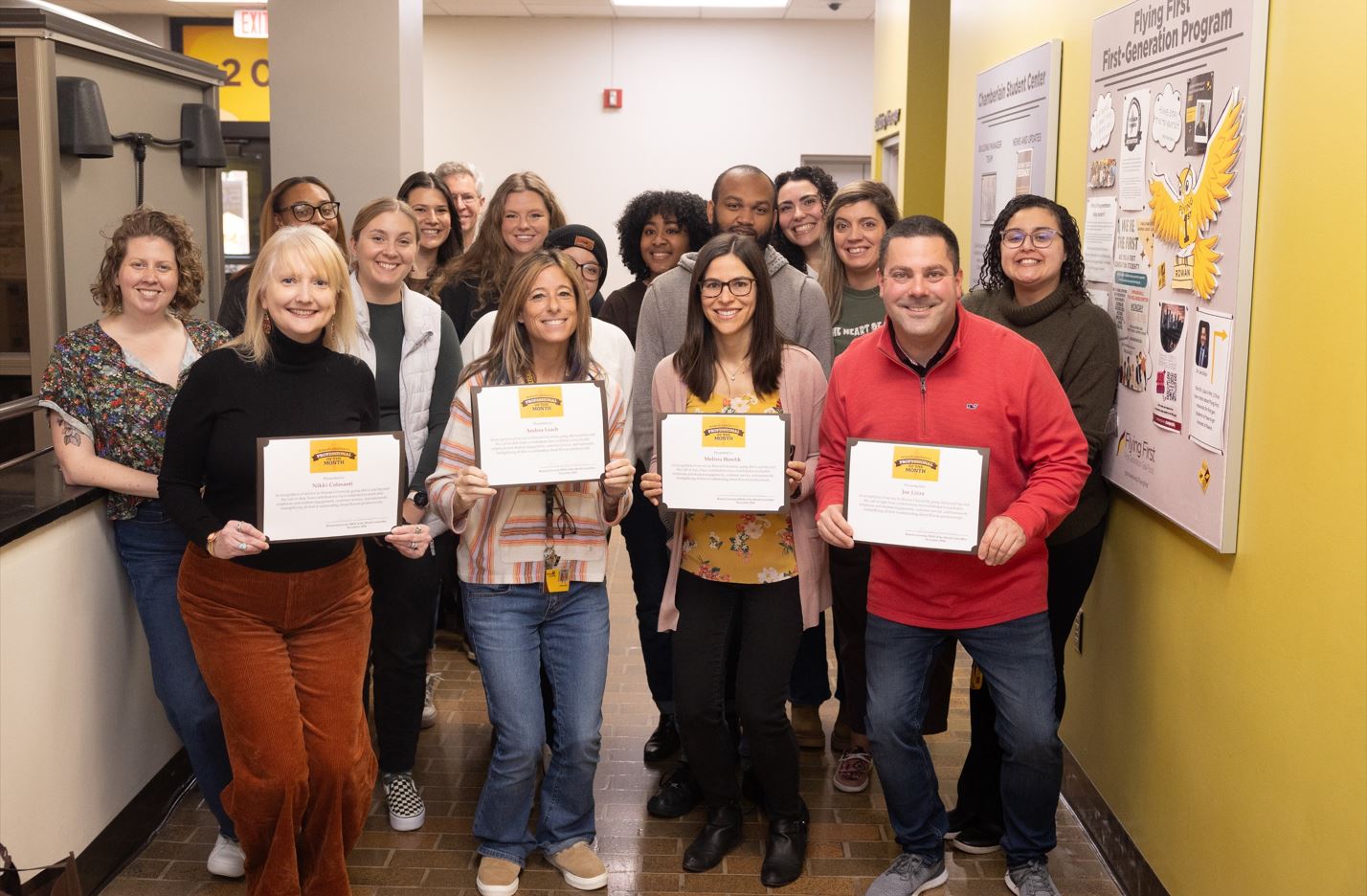 Prof of the Month Group Photo