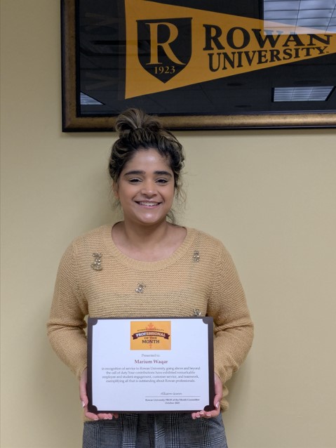 Prof of the Month Marium Waqar