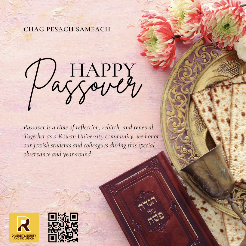 Rowan University DEI Passover 2024 Graphic