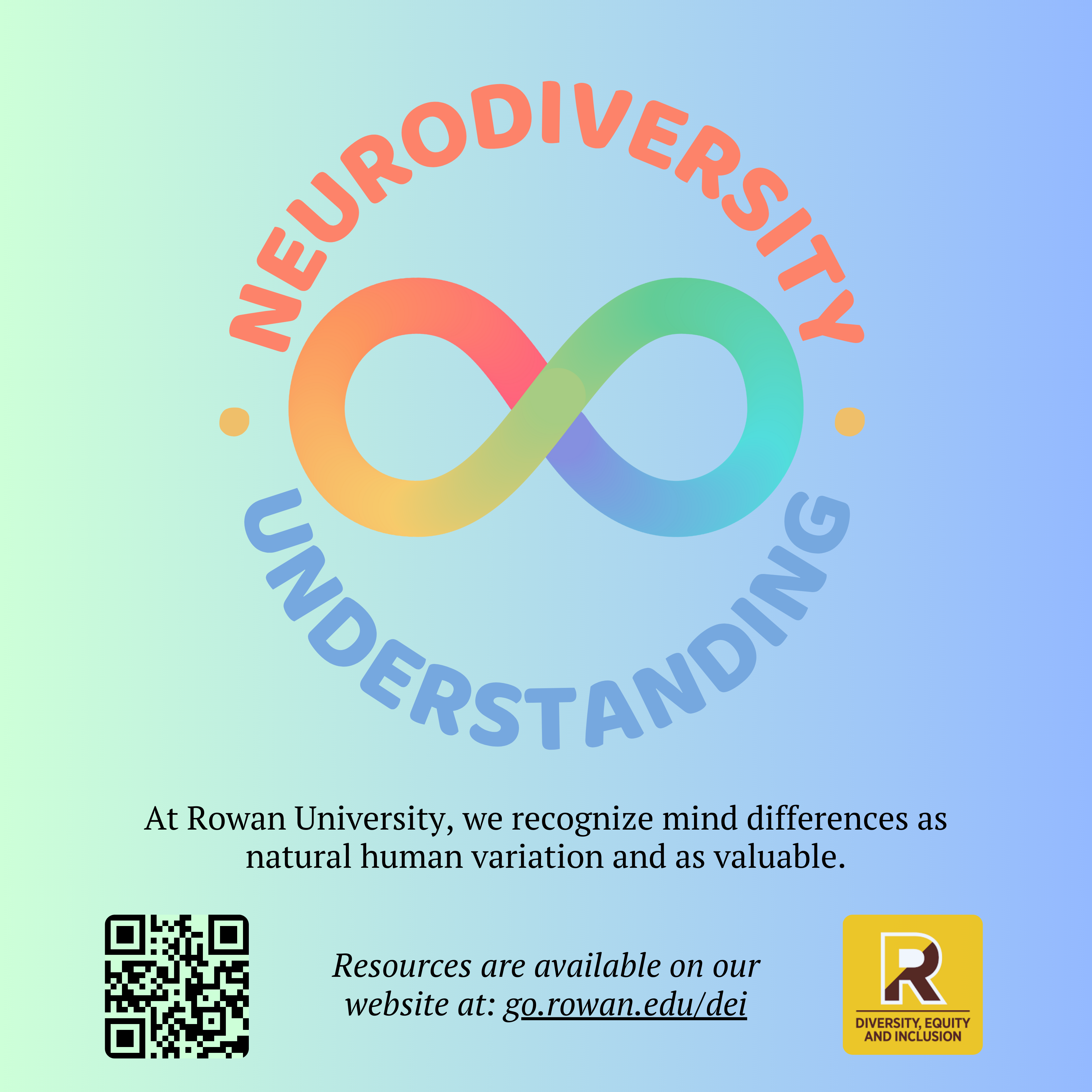 Center for Neurodiversity at Rowan University Graphic