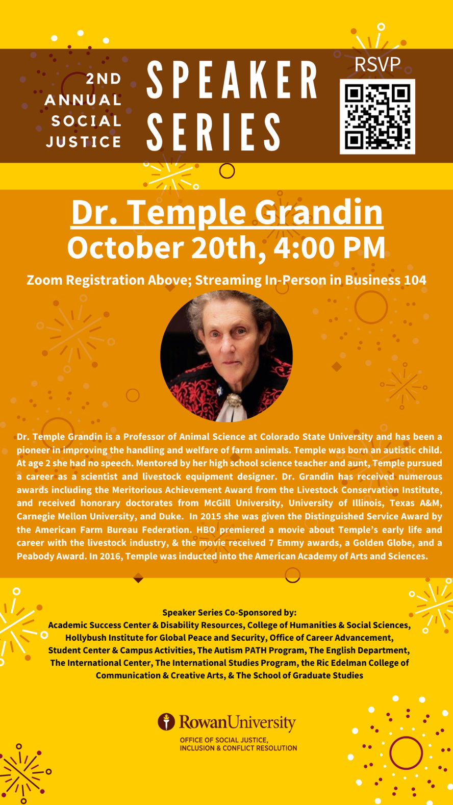 Dr. Temple Grandin Flyer