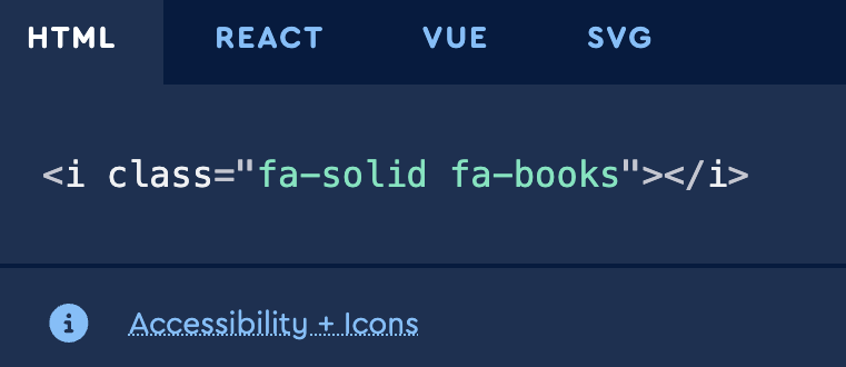 font awesome icon html screenshot