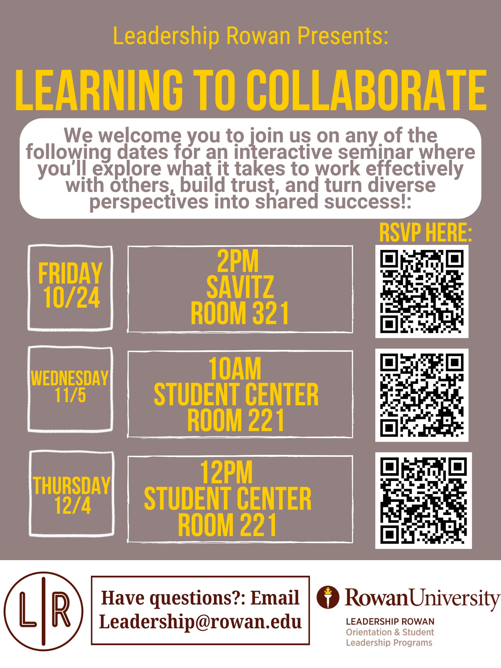 Learning to Collaborate 2025