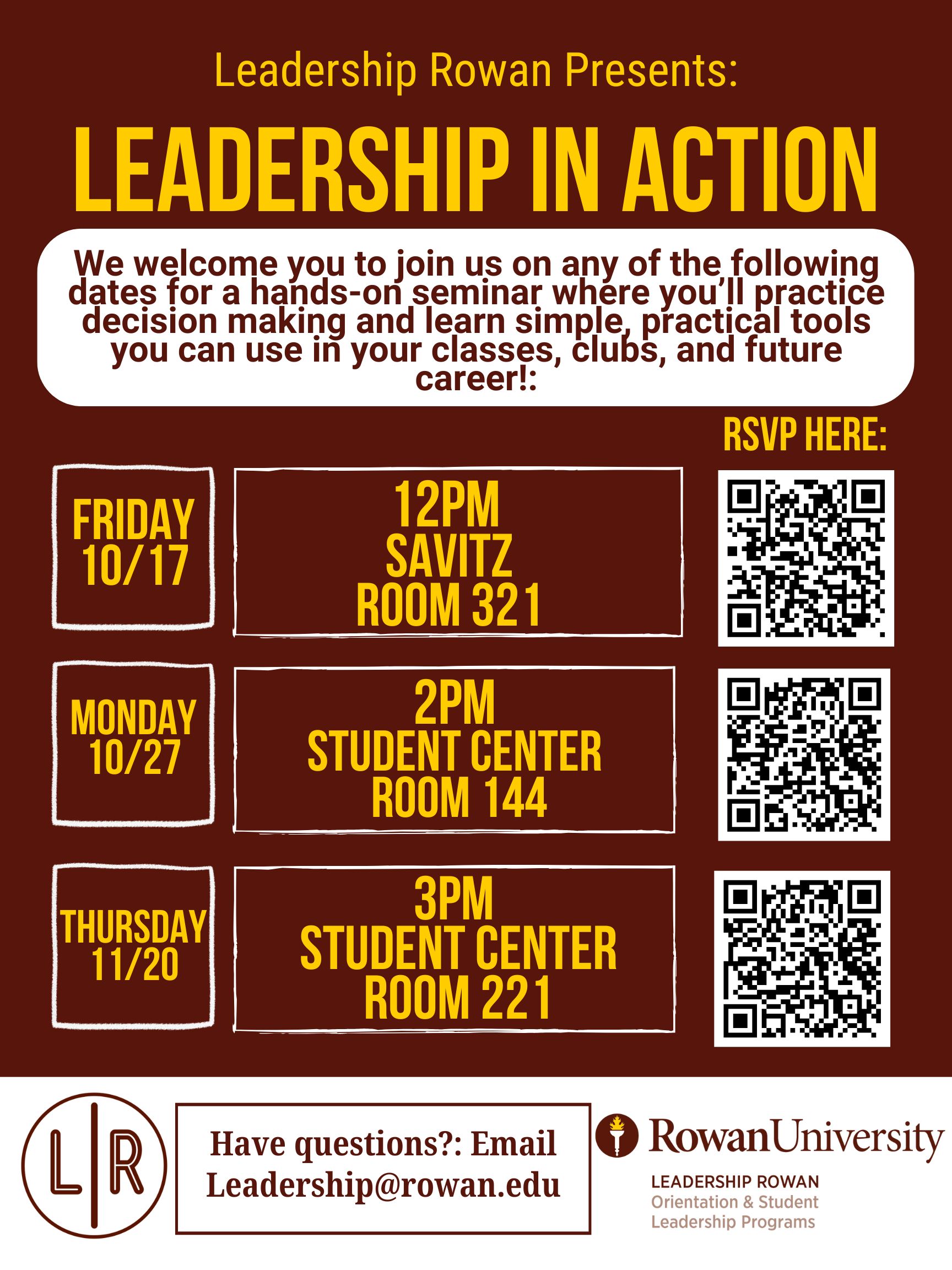 Leadership in Action Flyer 2025