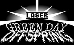 Laser Green Day vs, Offspring logo