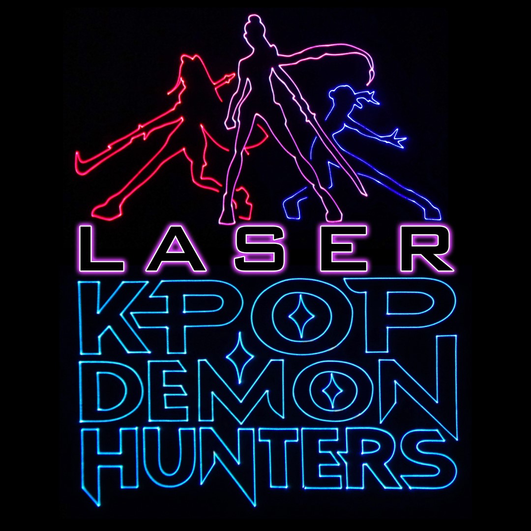 Text Reads "Laser K-Pop Demon Hunters"