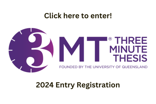 3 Minute Thesis Competition Entry Button 2024