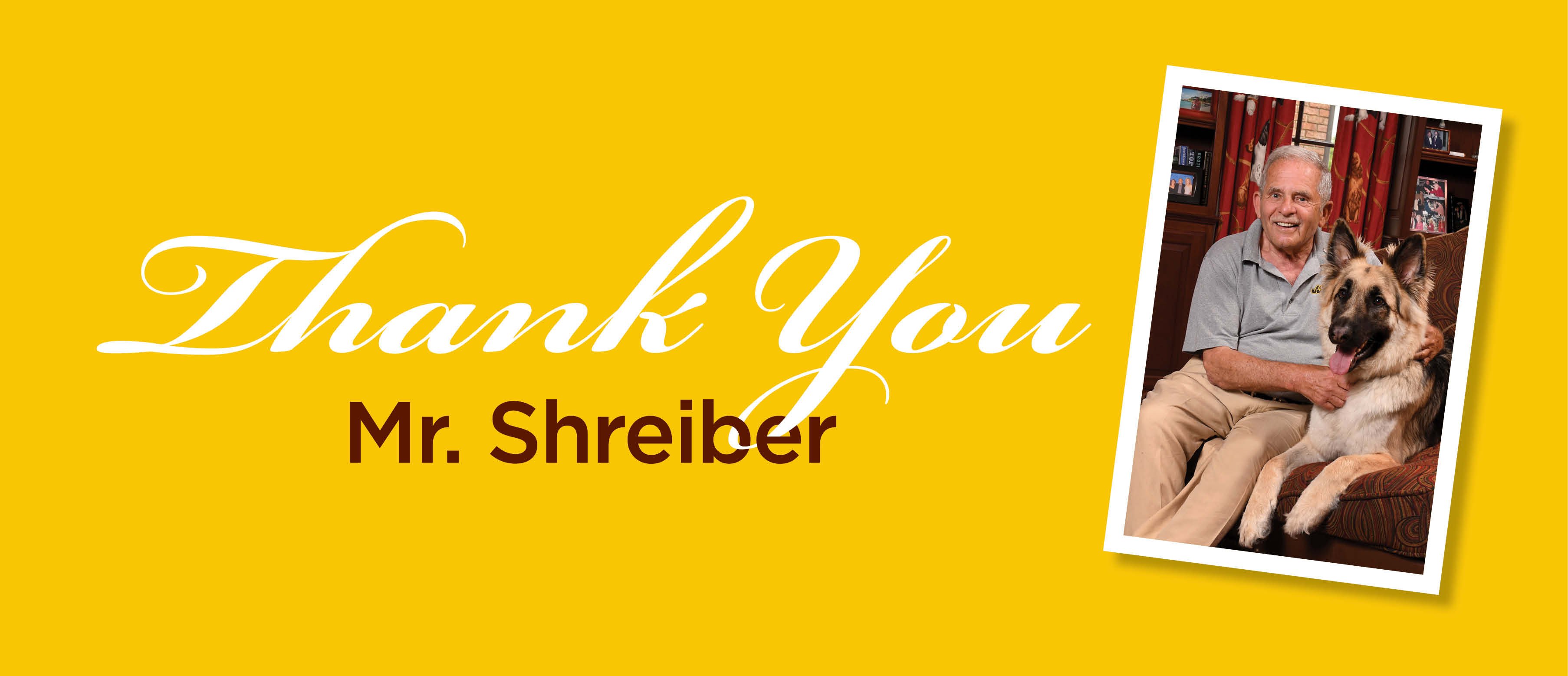 Thank you Mr. Shreiber