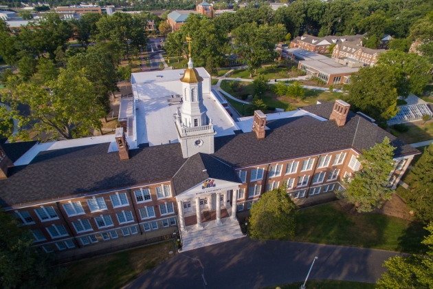 Aerial view of Bunch Hall.