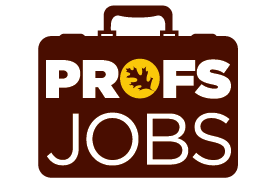 Rowan brown briefcase with overlayed text that reads, "ProfsJobs."