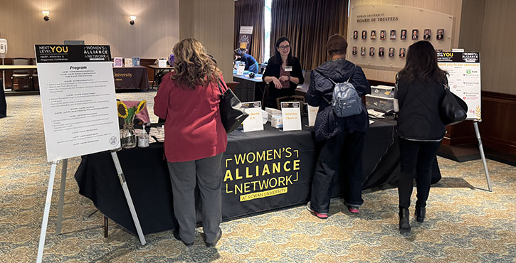 WAN table at conference