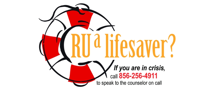 Logo with crisis phone number: 856-256-4911